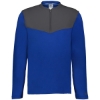 Custom Unisex Sideline Grid Fleece Quarter-Zip Pullover Royal/ Stealth