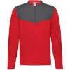 Custom Unisex Sideline Grid Fleece Quarter-Zip Pullover True Red/ Stealth