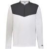 Custom Unisex Sideline Grid Fleece Quarter-Zip Pullover White/ Stealth