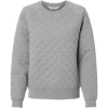 Custom Womens Quilted Crewneck Pullover Oxford