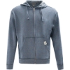 Custom Unisex Full-Zip Hooded Sweatshirt Blue Rainbow