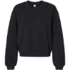 Custom Womens ReFlex Fleece Crewneck Sweatshirt Black