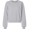 Custom Womens ReFlex Fleece Crewneck Sweatshirt Heather Grey
