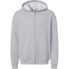 Custom Unisex ReFlex Fleece Full-Zip Hoodie Sweatshirt Heather Grey