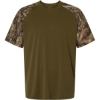 Custom Unisex Realtree® Performance Colorblock T-Shirt Camo/ Green