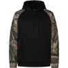 Custom Unisex Realtree® Performance Colorblocked Hooded Sweatshirt Camo/ Black