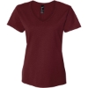 Custom Womens Perfect-T V-Neck T-Shirt Maroon