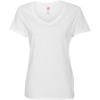 Custom Womens Perfect-T V-Neck T-Shirt White