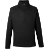 Custom Mens Constant Half-Zip Sweater Fleece Pullover Black