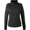 Custom Womens Freestyle Half-Zip Pullover Black