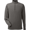 Custom Mens Spyre Quarter-Zip Pullover Black Frost