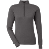 Custom Womens Spyre Quarter-Zip Pullover Black Frost