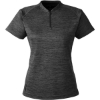 Custom Womens Mission Blade Collar Polo Black Jasper