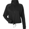 Custom Womens Xtryme Half-Zip Pullover Black