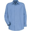 Custom Mens Long Sleeve Specialized Cotton Work Shirt Light Blue