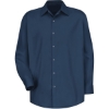 Custom Mens Long Sleeve Specialized Cotton Work Shirt Navy