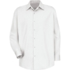 Custom Mens Long Sleeve Specialized Cotton Work Shirt White