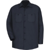 Custom Mens Cotton Uniform Shirt Dark Navy