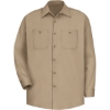 Custom Mens Cotton Uniform Shirt Khaki