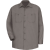 Custom Mens Tall Cotton Uniform Shirt Graphite Grey