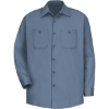 Custom Mens Tall Cotton Uniform Shirt Postman Blue