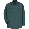 Custom Mens Tall Cotton Uniform Shirt Spruce Green