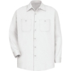 Custom Mens Tall Cotton Uniform Shirt White