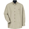 Custom Mens Cotton Contrast Dress Shirt Stone