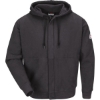 Custom Mens Zip-Front Hooded Sweatshirt Charcoal