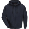 Custom Mens Tall Zip-Front Hooded Sweatshirt Navy