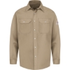 Custom Mens Snap-Front Uniform Shirt - EXCEL FR Tan