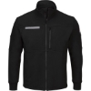 Custom Mens Zip Front Fleece Jacket-Cotton /Spandex Blend Black