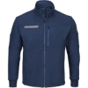 Custom Mens Tall Zip Front Fleece Jacket-Cotton /Spandex Blend Navy
