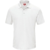 Custom Mens Performance Knit Gripper-Front Polo White