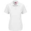 Custom Womens Performance Knit Pocketless Core Polo White