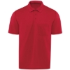 Custom Mens Performance Knit Pocket Polo Red