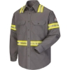 Custom Mens Enhanced Visibility Uniform Shirt Grey