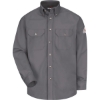 Custom Mens Tall Dress Uniform Shirt - Excel FR ComforTouch - 7 oz. Grey