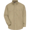 Custom Mens Tall Dress Uniform Shirt - Excel FR ComforTouch - 7 oz. Khaki