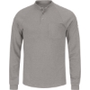Custom Mens Long Sleeve Henley Shirt- CoolTouch®2 Grey