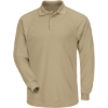 Custom Mens Classic Long Sleeve Polo - CoolTouch®2 Khaki