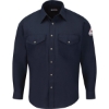 Custom Mens Snap-Front Uniform Shirt - Nomex® IIIA - 4.5 oz. Navy