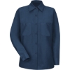 Custom Womens Industrial Work Shirt Navy