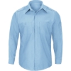 Custom Mens Pro Airflow Long Sleeve Work Shirt Light Blue