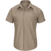 Custom Mens Tall Short Sleeve Pro Airflow Work Shirt Khaki