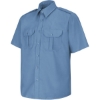 Custom Mens Tall Short Sleeve Security Shirt Medium Blue