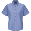 Custom Womens Poplin Dress Shirt Light Blue