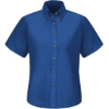 Custom Womens Poplin Dress Shirt Royal Blue