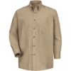 Custom Mens Poplin Dress Shirt Khaki - Sleeve 32/33