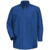 Custom Mens Poplin Dress Shirt Royal Blue - Sleeve 32/33
